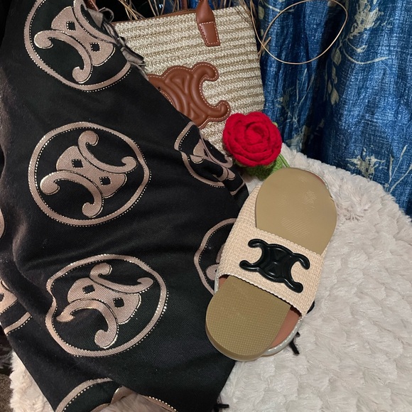 nwt Raffia Slide - Picture 3 of 4